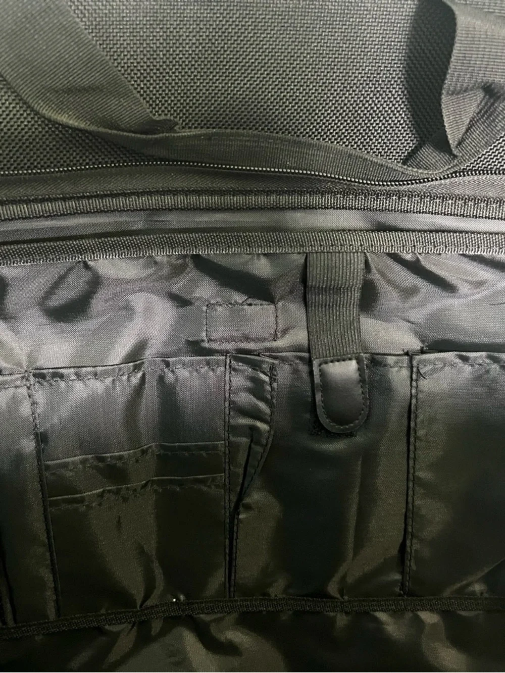 Black Hanging Garment Organizer - Travel Jacket & Coat Carrier